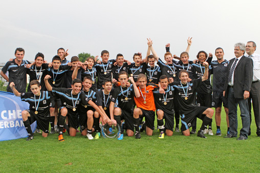 Die U15-Junglöwen gewinnen die Bayerische Meisterschaft und steigen in die Regionalliga Süd auf. Fotos: A. Wild