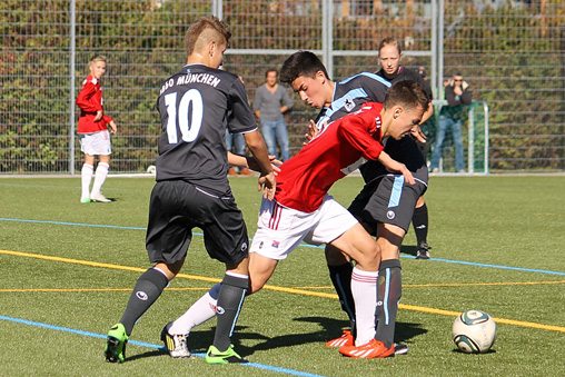 Die Löwen-U16 siegt 4:1 in Unterhaching. Foto: TSV 1860