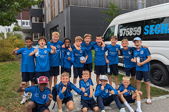 Die Stimmung der Jungs war prächtig beim Trainingslager in der Bayerwaldstadt. Foto: Privat