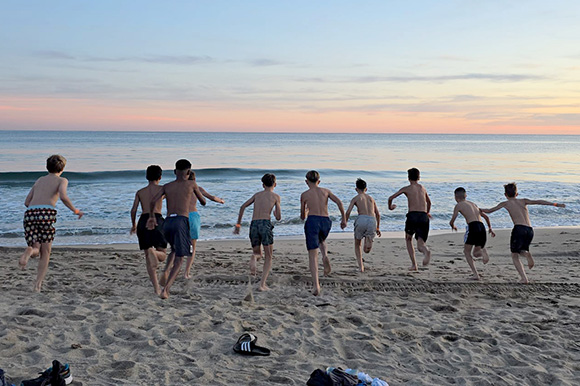 Baden im Dezember im Mittelmeer. Foto: Privat