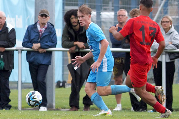 Fabio Wagner erzielte im Hinspiel den zwischenzeitlichen 1:1-Ausgleich. Foto: Markus Burger