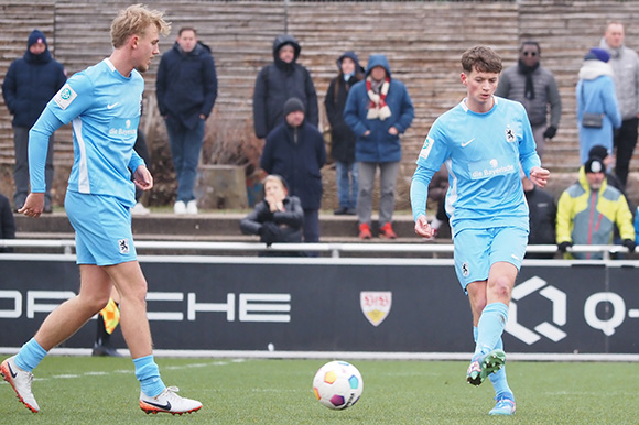 Finn Fodor (li.) und Finn Fuchs (re.) würden sich über lautstarke Unterstützung im Heimspiel gegen Fortuna Düsseldorf freuen. Foto: Markus Burger