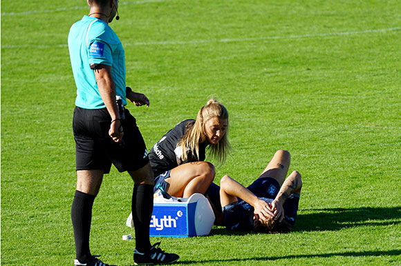 Mannschaftsübergreifend ist für die Physios auch die Spielbetreuung am Wochenende vorgesehen. Bild: Joachim Mentel