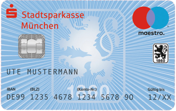 Mit der Sparkassen-1860-Card können Löwen-Fans bei jedem Bezahlvorgang zeigen, dass Sie echte Sechzger sind. 