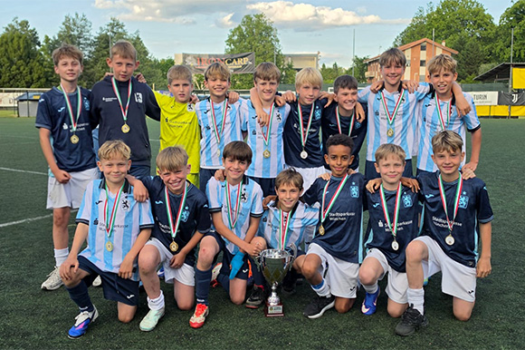 Monaco 1860 Azzurro & Bianco: Die U11 der Junglöwen beim internationalen Turnier in Turin. Foto: Privat