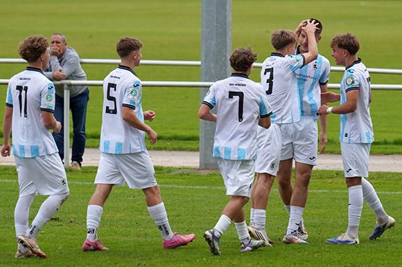 Die Junglöwen konnten gegen Heidenheim gleich drei Tore bejubeln. Foto: Joachim Mentel Die Junglöwen konnten gegen Heidenheim gleich drei Tore bejubeln. Foto: Joachim Mentel