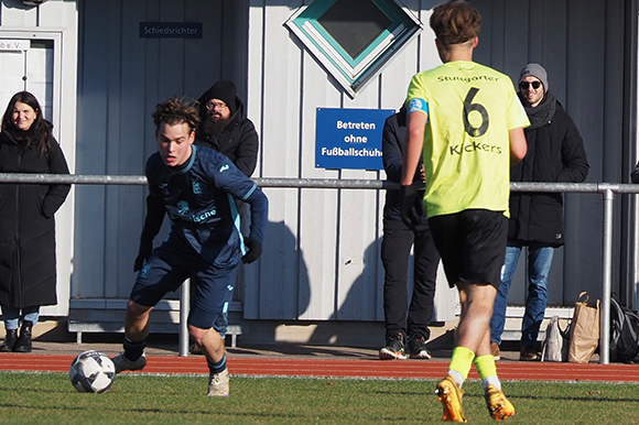 Paul Sturm erzielte beim 51-Erfolg über die Stuttgarter Kickers einen Doppelpack für die Junglöwen. Foto: Markus Burger