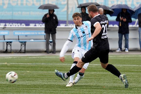 Der Einsatz von Benedikt Hoppe in Ismaning ist nach einer Sprunggelenksverletzung noch fraglich. Foto: Joachim Mentel