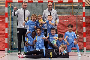 Die U9 der Trainer Christian Hufnagel und Markus Kölbl gewann das Turnier in Neusäß. Foto: Privat