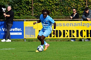 Im zweiten Spiel in Folge brachte Eliot Muteba die U21 in Führung. Foto: Joachim Mentel