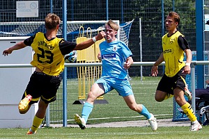 Stürmer Fabio Wagner, Neuzugang von der SpVgg Ansbach, ist mit bisher drei Treffern bester Torschütze der Junglöwen. Foto: Markus Burger