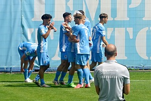 Gleich mehrmals konnte die U19 im ersten Heimspiel gegen den SSV Ulm 1846 jubeln. Foto: Joachim Mentel