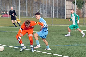 Jonas Mantsch markierte in der ersten Partie gegen den FC St. Gallen den 1:0-Siegtreffer. Foto: Frank Peters